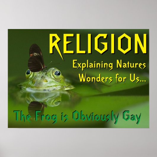 Gay Frog Poster (Voorkant)