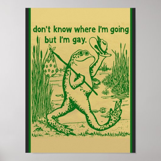 gay frog poster (Voorkant)