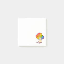 Gay Fungi Rainbow Mushroom Sticky Notes
