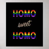 Gay Funny Homo Sweet Homo Poster (Voorkant)