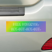GAY GAY GAY GAY BUMPERSTICKER (Op auto)