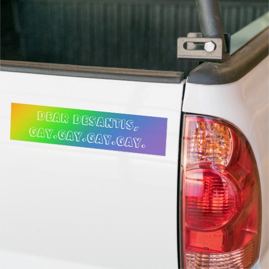 GAY GAY GAY GAY BUMPERSTICKER (Op Truck)