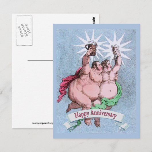 Gay Gelukkig Jubileum Briefkaart (Voorkant / Achterkant)