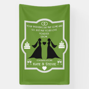 Gay Girls bruiloft Jubileum Spandoek