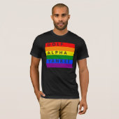 GAY Golf Alpha Yankee fonetisch alfabet T-shirt (Voorkant volledig)