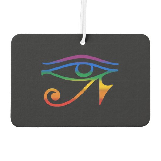 Gay Gothic Pride Flag Luchtverfrisser (Achterkant)