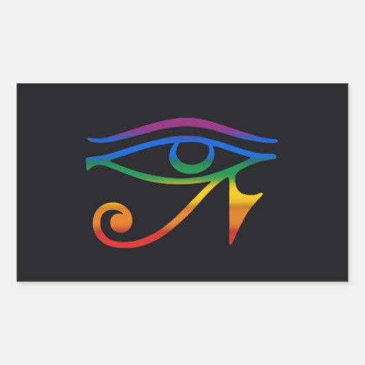 Gay Gothic Pride Flag Rechthoekige Sticker (Voorkant)