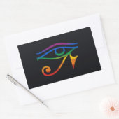 Gay Gothic Pride Flag Rechthoekige Sticker (Envelop)