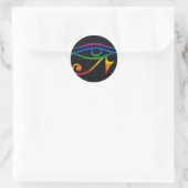 Gay Gothic Pride Flag Ronde Sticker (Tas)