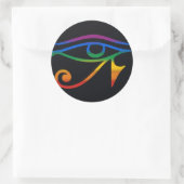 Gay Gothic Pride Flag Ronde Sticker (Tas)