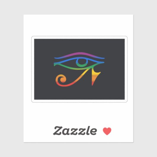 Gay Gothic Pride Flag Sticker (Vel)