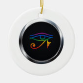 GAY GOTHIC PRIDE MEDALLION KERAMISCH ORNAMENT (Voorkant)