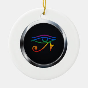GAY GOTHIC PRIDE MEDALLION KERAMISCH ORNAMENT