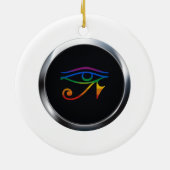 GAY GOTHIC PRIDE MEDALLION KERAMISCH ORNAMENT (Achterkant)