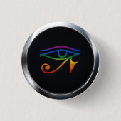 GAY GOTHIC PRIDE MEDALLION RONDE BUTTON 3,2 CM (Voorkant)