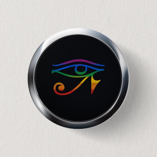 GAY GOTHIC PRIDE MEDALLION RONDE BUTTON 3,2 CM (Voorkant)