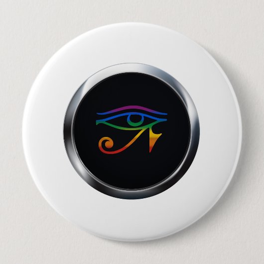 GAY GOTHIC PRIDE MEDALLION RONDE BUTTON 4,0 CM (Voorkant)