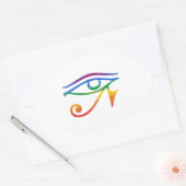 Gay Gothic Pride Ovale Sticker (Envelop)