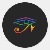 Gay Gothic Pride Ronde Sticker (Voorkant)