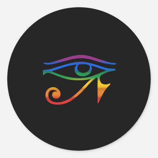 Gay Gothic Pride Ronde Sticker (Voorkant)