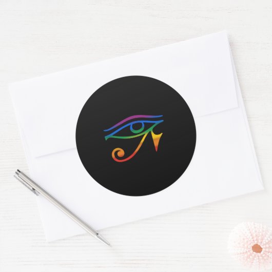 Gay Gothic Pride Ronde Sticker (Envelop)