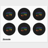 Gay Gothic Pride Ronde Sticker (Vel)