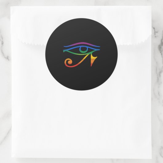 Gay Gothic Pride Ronde Sticker (Tas)
