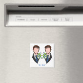 Gay Groom Marriage Magnet (Insitu (Vaatwasser))