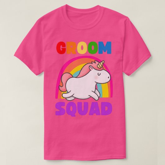 GAY GROOM SQUAD LGBT BACHELOR PARTIJ Klassieke TSh T-shirt (Design voorkant)