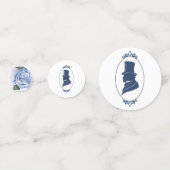 Gay Grooms Cameo Regency Blue Rozen Confetti (Voorkanten)