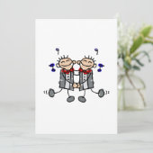 Gay Grooms eerste dans Kaart (Staand voorkant)