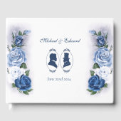 Gay Grooms Regency Blue Rozen Gastenboek (Voorkant)