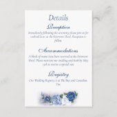 Gay Grooms Regency Blue Rozen Informatiekaartje (Voorkant)