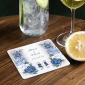 Gay Grooms Regency Blue Rozen Kartonnen Onderzetters