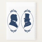 Gay Grooms Regency Blue Rozen Planner (Achterkant)