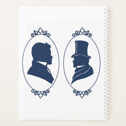 Gay Grooms Regency Blue Rozen Planner (Achterkant)