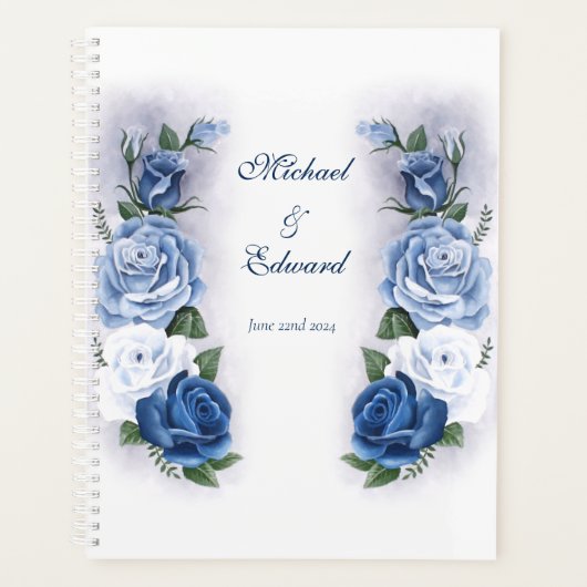 Gay Grooms Regency Blue Rozen Planner (Voorkant)