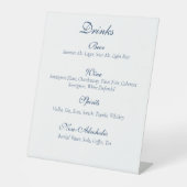 Gay Grooms Regency Blue Rozen Reclamebord Met Voetstuk (Voorkant)