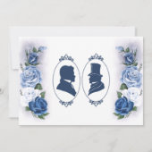 Gay Grooms Regency Blue Rozen Save The Date (Achterkant)