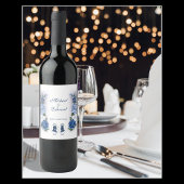 Gay Grooms Regency Blue Rozen Wijn Etiket