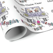 Gay Grooms Wedding Cadeaupapier (Rol Hoek)