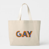 GAY GROTE TOTE BAG (Achterkant)