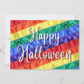 Gay Halloween-feest LGBTQ regenboogvlag kleurrijk Kaart (Voorkant)
