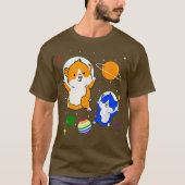 Gay Hamster in Space Gay Pride T-shirt (Voorkant)