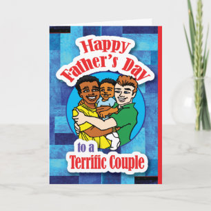 Gay - Happy Fathers Day - Gay Couple 01 Kaart