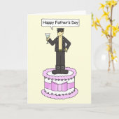 Gay Happy Vaderdag Cartoon Humor Kaart (Gele Bloem)