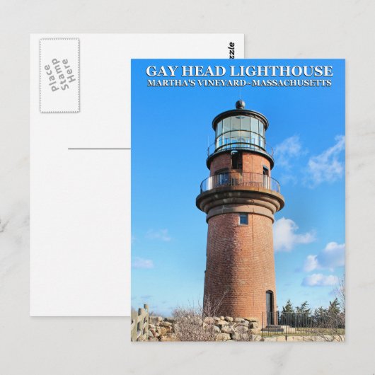 Gay Head Lighthouse, Martha's Vineyard MA Briefkaart (Voorkant / Achterkant)