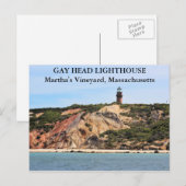 Gay Head Lighthouse, Martha's Vineyard MA Briefkaart (Voorkant / Achterkant)