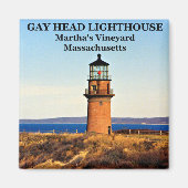 Gay Head Lighthouse, Martha's Vineyard MA Magneet (Voorkant)