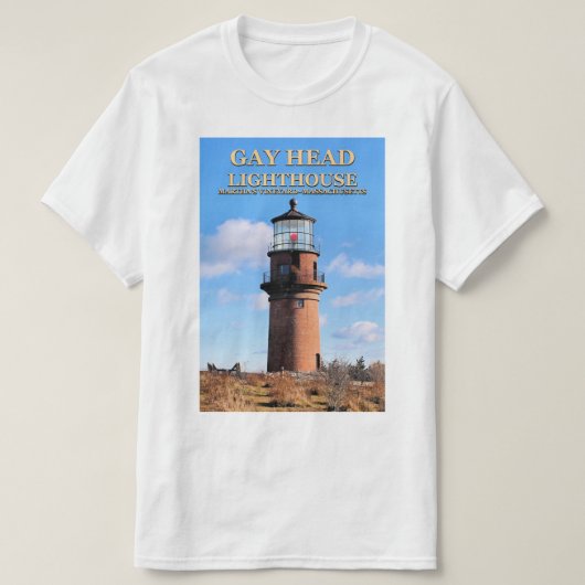 Gay Head Lighthouse, Martha's Vineyard MA T-shirt (Design voorkant)